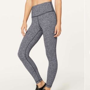 Lululemon wunder under leggings with 25” inseam